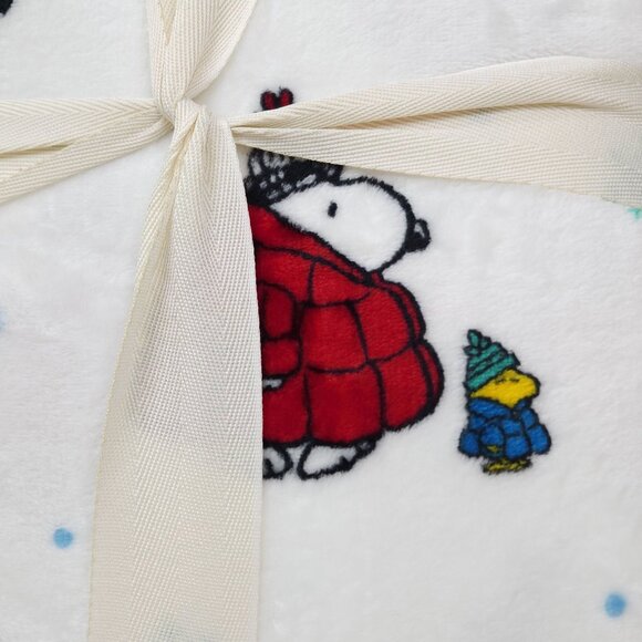 Peanuts Snoopy & Woodstock Twin Soft Plush Throw Blanket 60"x90" By Berkshire - Picture 5 of 7